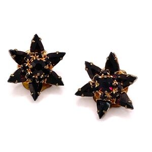 Austria Signed Dainty Vintage Clip On Earrings